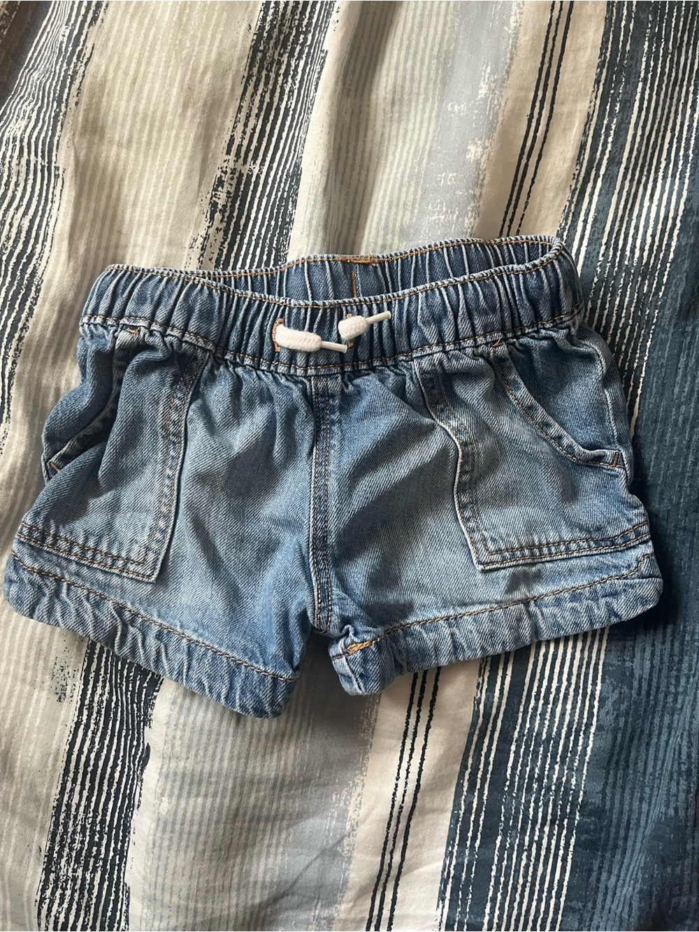 OshKosh B'gosh Light Blue Denim Drawstring Shorts